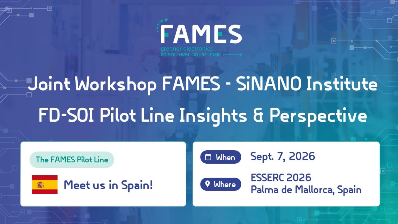 Joint Workshop FAMES - SiNANO Institute at ESSERC